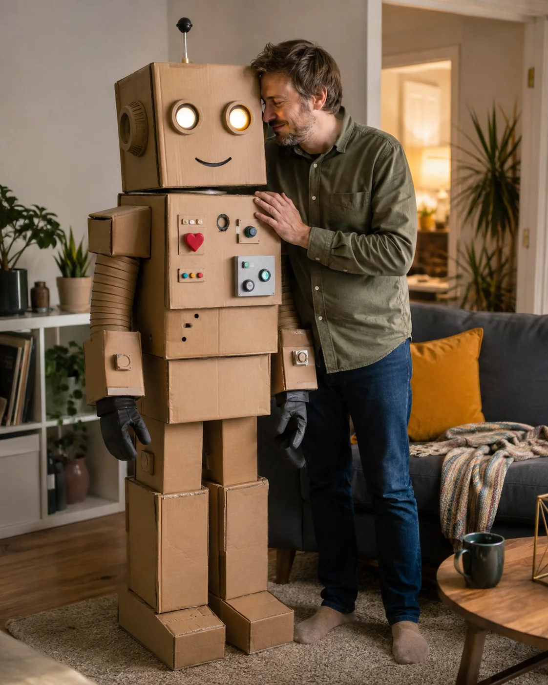Cardboard companion reality-check illustration